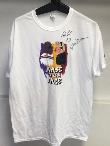 John Randall and Glen Mason autographed t-shirt